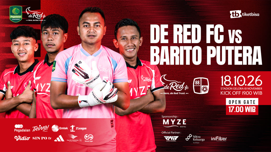 De Red FC vs Barito Putera